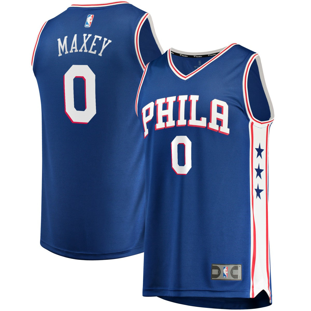 NBA Tyrese Maxey Philadelphia 76ers Fast Replica Jersey Royal