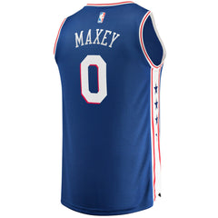NBA Tyrese Maxey Philadelphia 76ers Fast Replica Jersey Royal