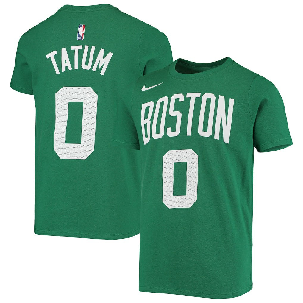 NBA Jayson Tatum Boston Celtics Youth Logo Name & Number Performance T-Shirt