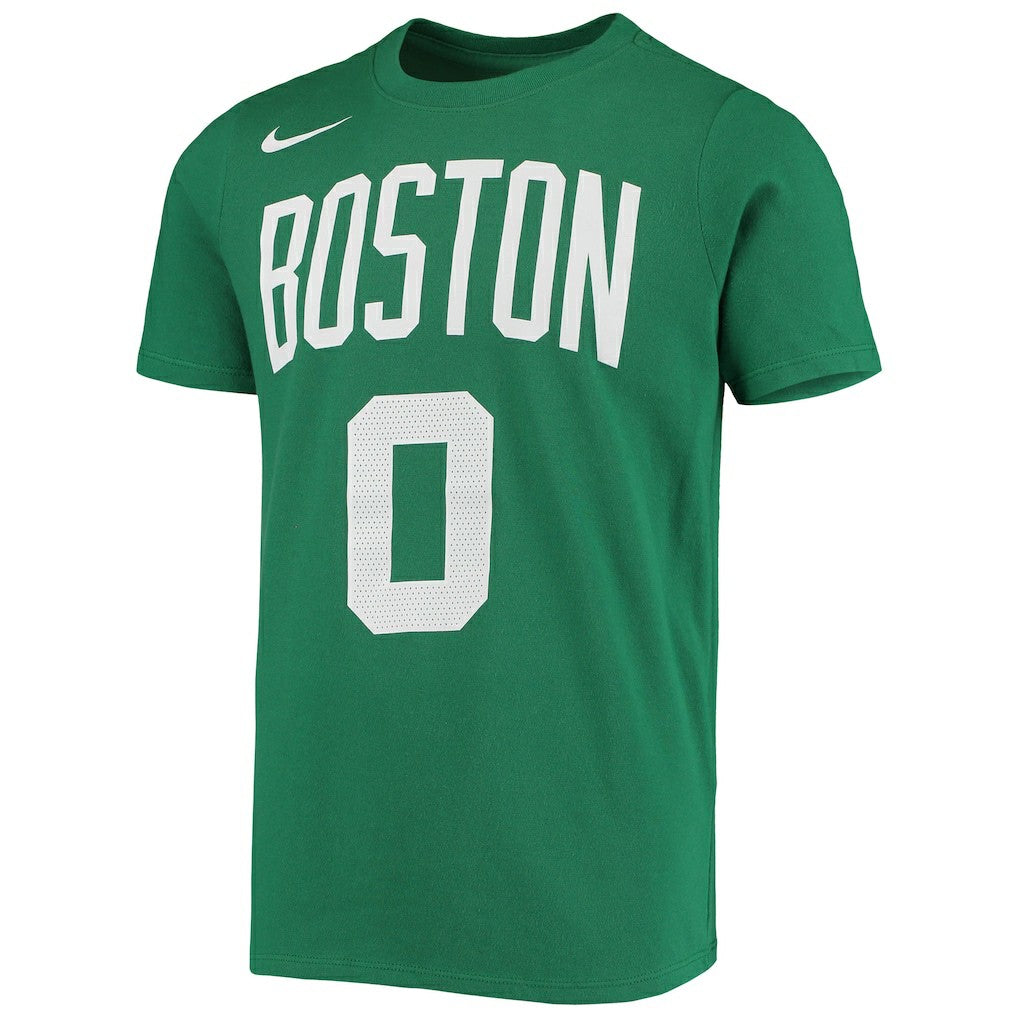 NBA Jayson Tatum Boston Celtics Youth Logo Name & Number Performance T-Shirt