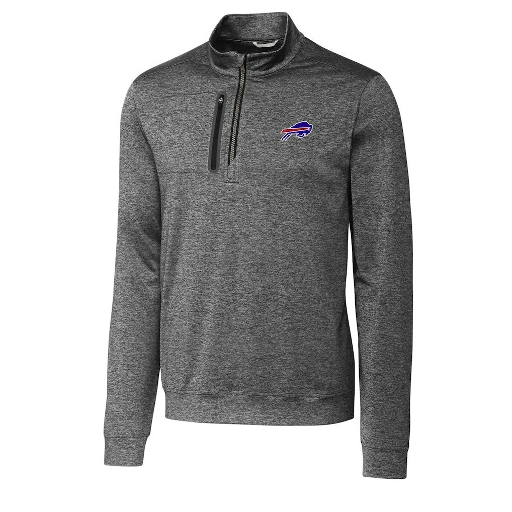 Cutter & Buck Big & Tall Stealth Quarter-Zip Pullover Jacket - Buffalo Bills