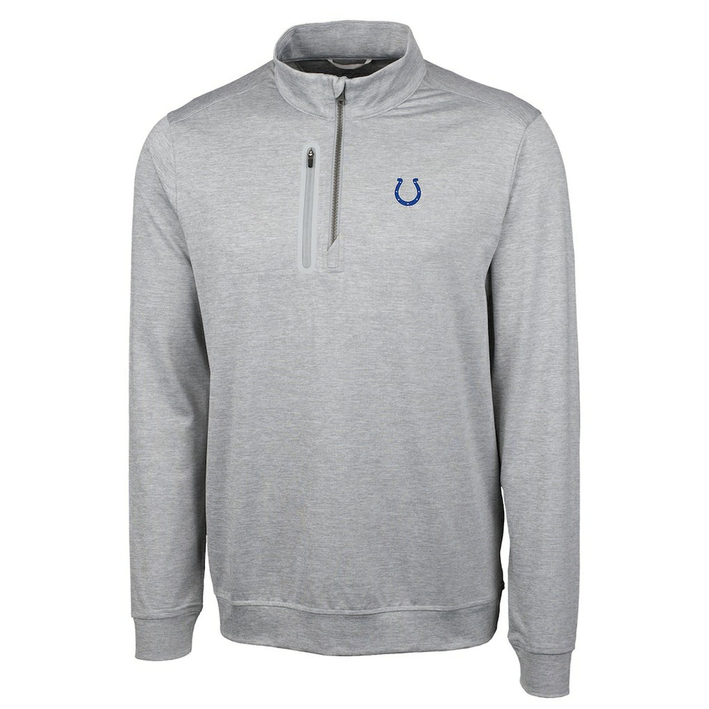 Cutter & Buck Big & Tall Stealth Quarter-Zip Pullover Jacket - Indianapolis Colts