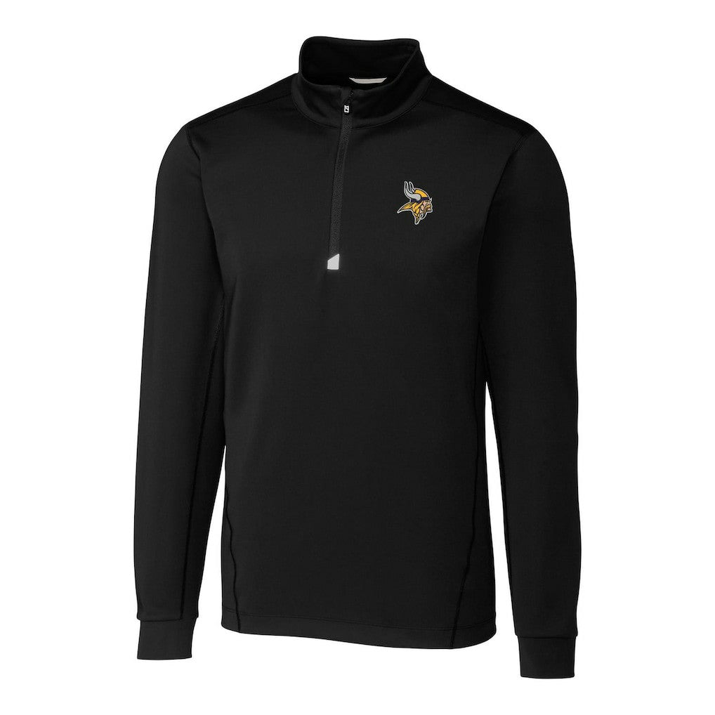 Cutter & Buck Big & Tall Traverse Quarter-Zip Pullover Jacket - Minnesota Vikings