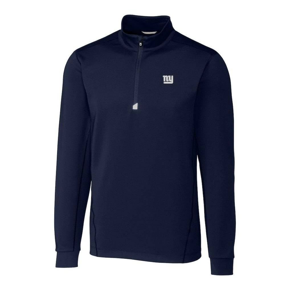Cutter & Buck Big & Tall Traverse Quarter-Zip Pullover Jacket - New York Giants