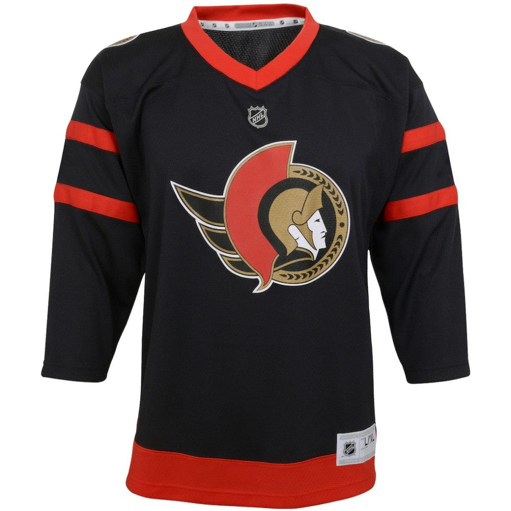 NHL Black Ottawa Senators Youth Home Replica Custom Jersey