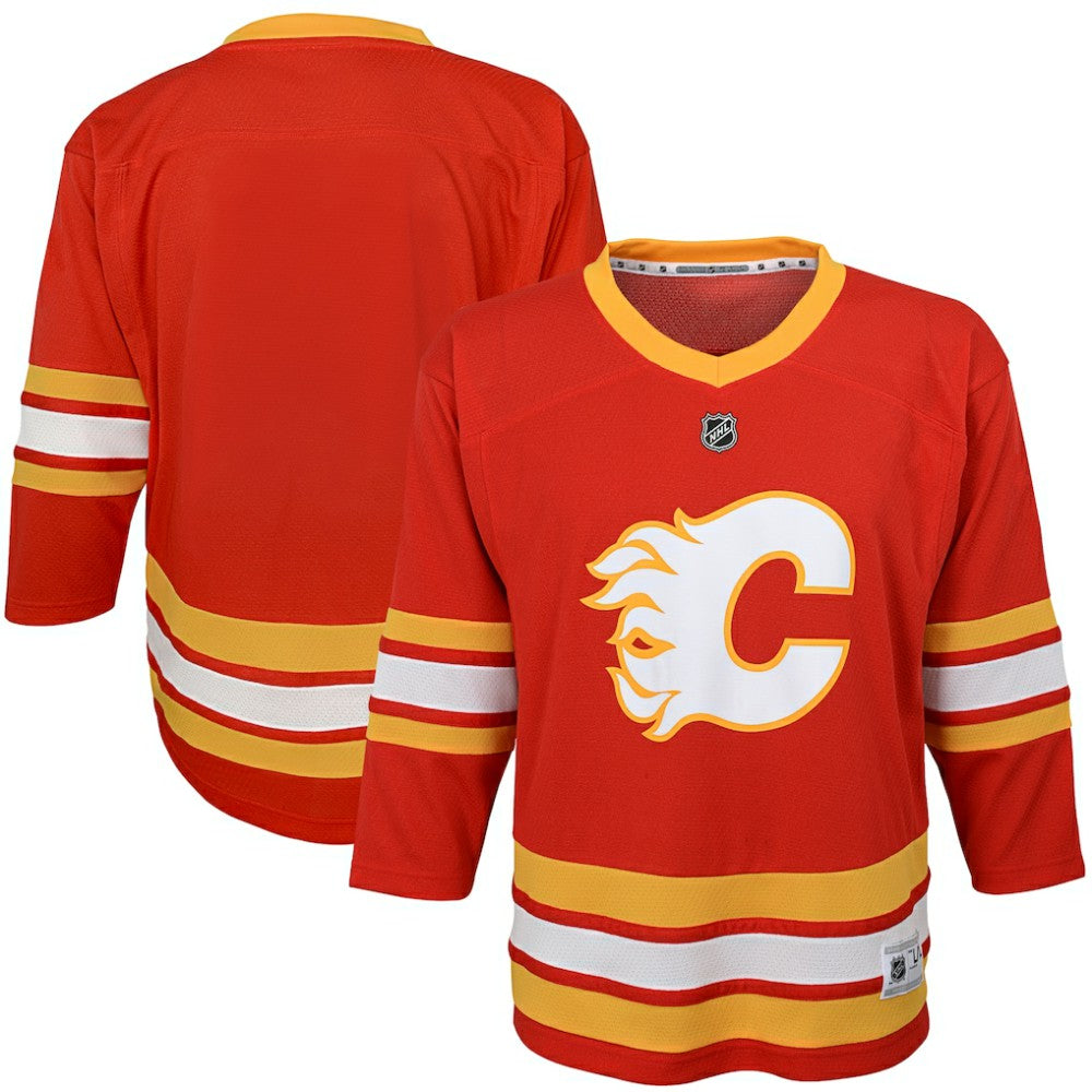 NHL Red Calgary Flames Youth Home Replica Blank Jersey