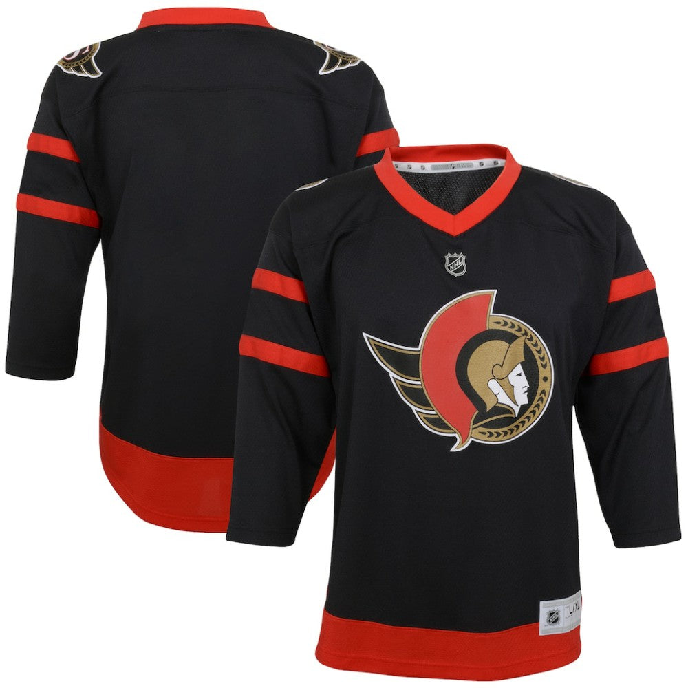 NHL Black Ottawa Senators Youth Home Replica Blank Jersey