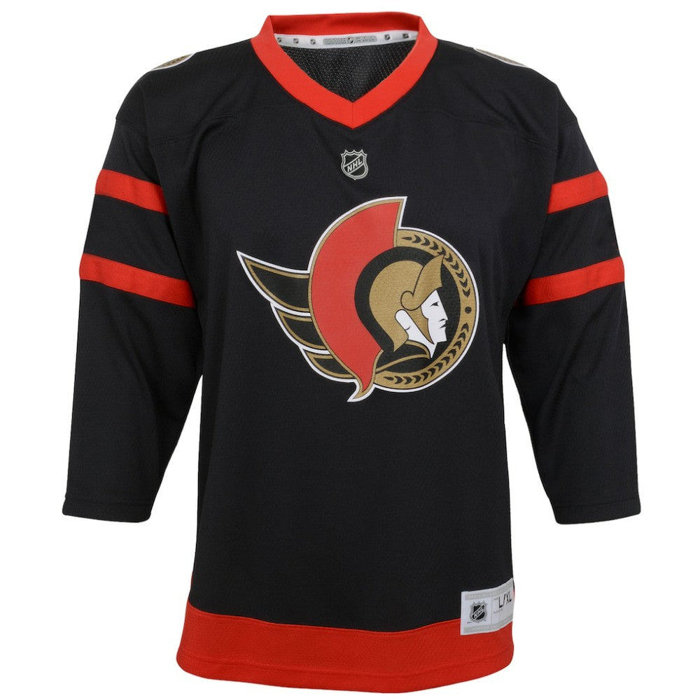 NHL Black Ottawa Senators Youth Home Replica Blank Jersey