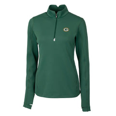 Cutter & Buck Women's Traverse Half-Zip Pullover Jacket - Green Bay Packers