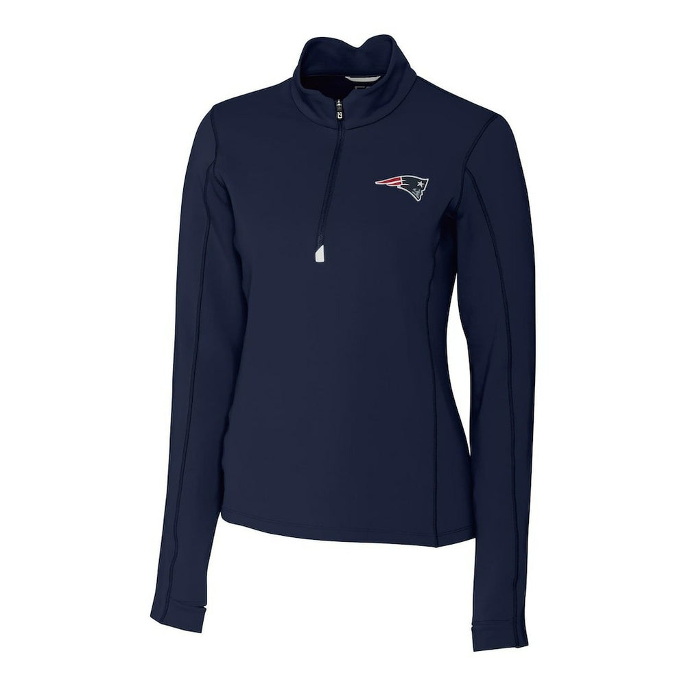 Cutter & Buck Women's Traverse Half-Zip Pullover Jacket - New England Patriots