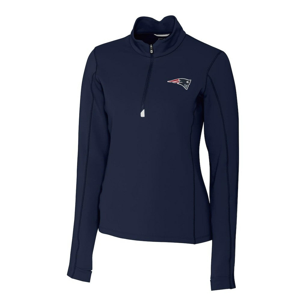 Cutter & Buck Women's Traverse Half-Zip Pullover Jacket - New England Patriots