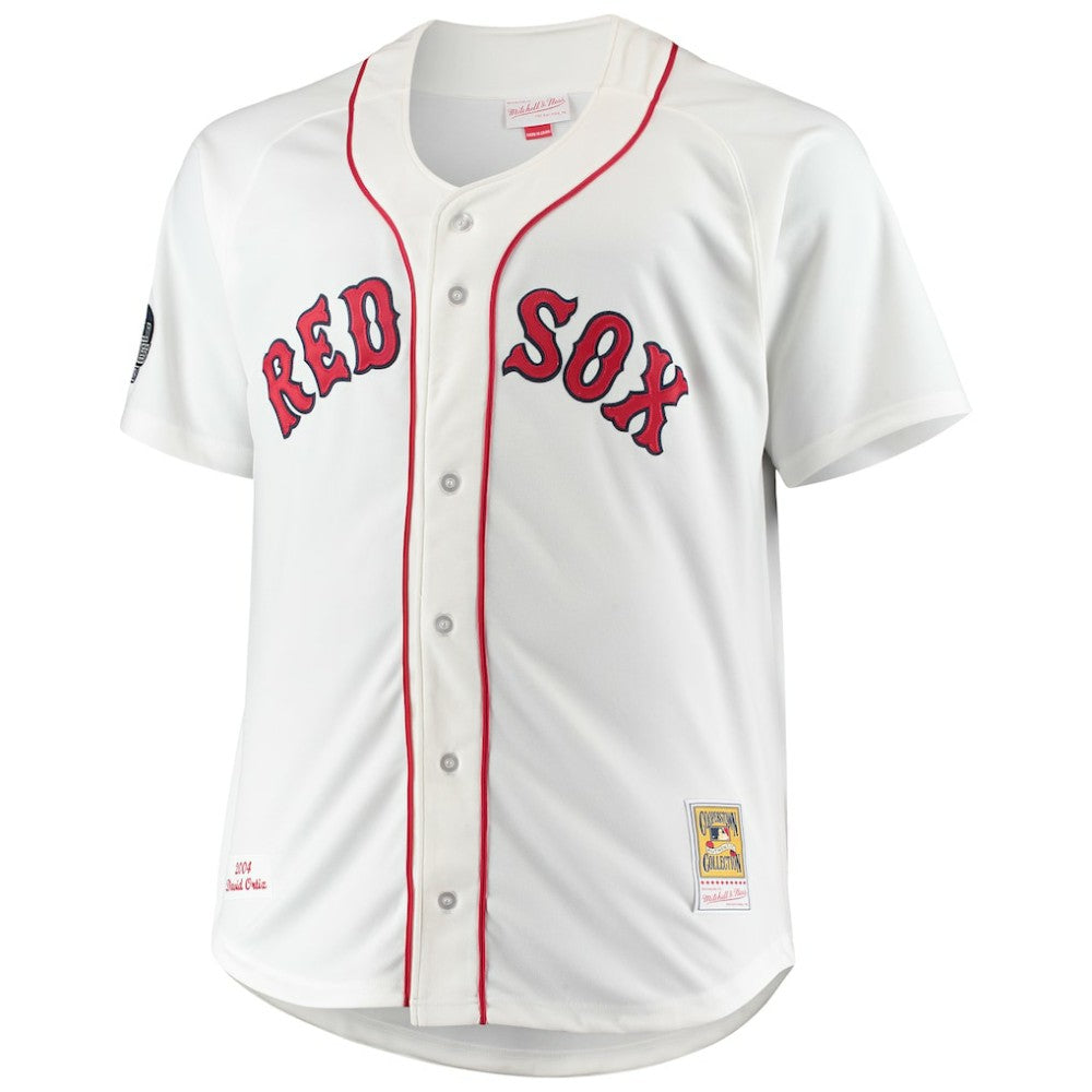 MLB David Ortiz Boston Red Sox Mitchell & Ness Big & Tall Home Authentic Player Jersey