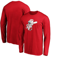 MLB Cincinnati Reds Cooperstown Collection Huntington Logo Long Sleeve T-Shirt