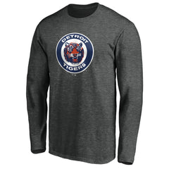 MLB Detroit Tigers Cooperstown Collection Huntington Logo Long Sleeve T-Shirt