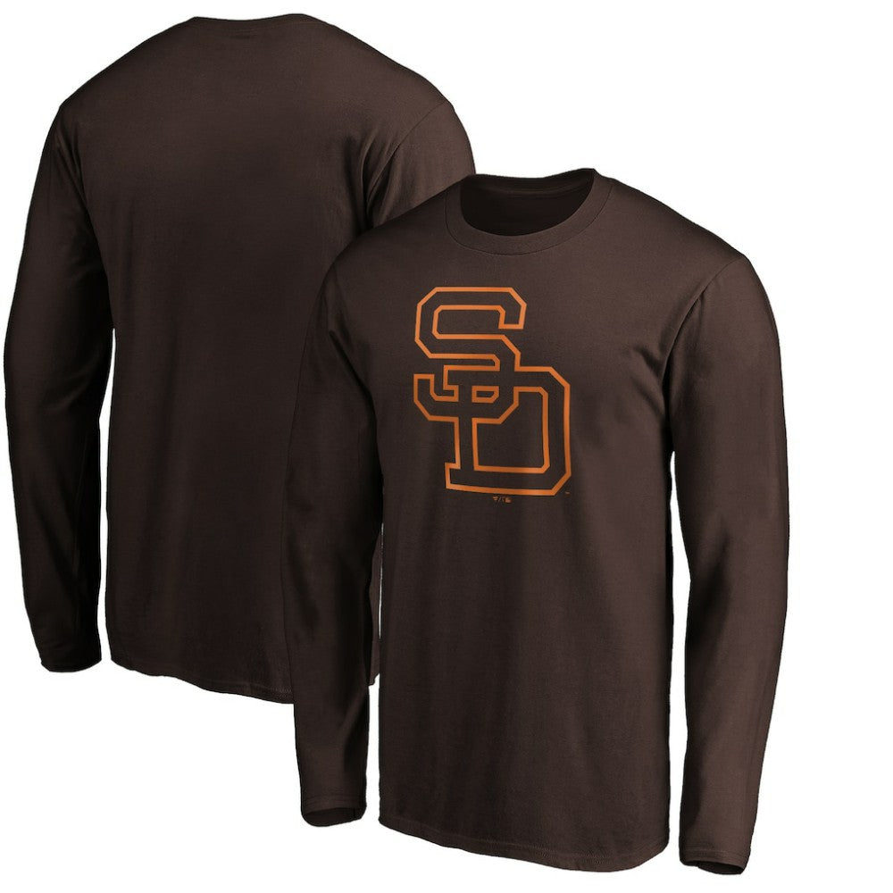 MLB San Diego Padres Cooperstown Collection Huntington Logo Long Sleeve T-Shirt