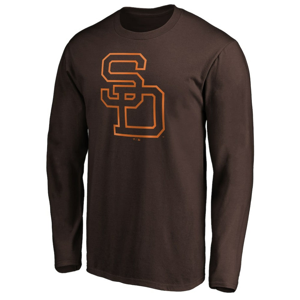 MLB San Diego Padres Cooperstown Collection Huntington Logo Long Sleeve T-Shirt