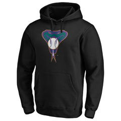 MLB Arizona Diamondbacks Cooperstown Collection Huntington Logo Fitted Pullover Hoodie