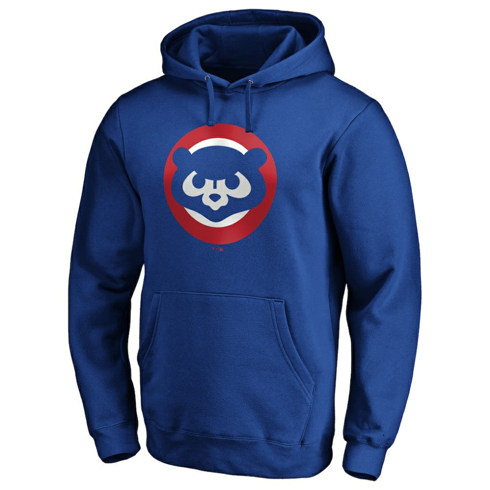 MLB Chicago Cubs Cooperstown Collection Huntington Logo Fitted Pullover Hoodie