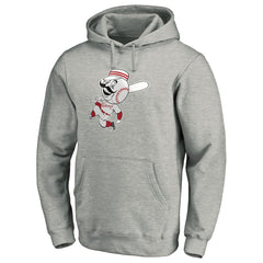 MLB Cincinnati Reds Cooperstown Collection Huntington Logo Fitted Pullover Hoodie