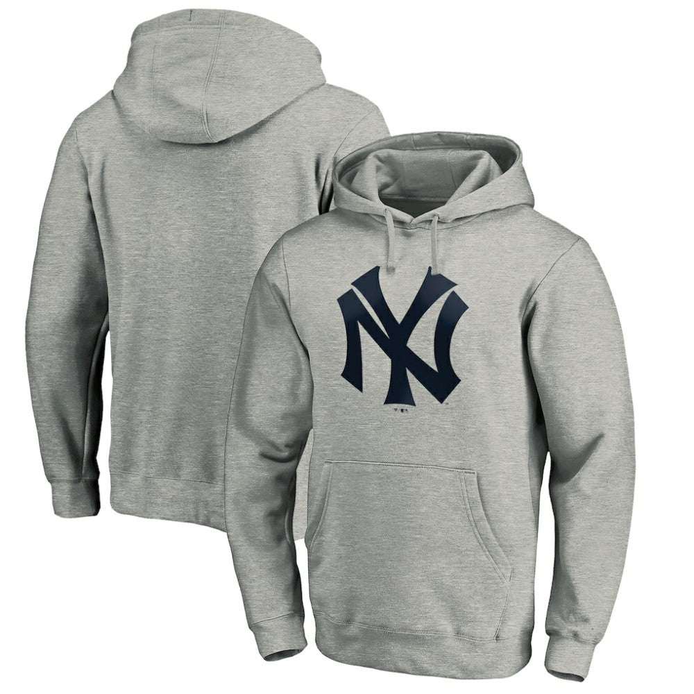 MLB New York Yankees Cooperstown Collection Huntington Logo Fitted Pullover Hoodie
