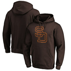 MLB San Diego Padres Cooperstown Collection Huntington Logo Fitted Pullover Hoodie