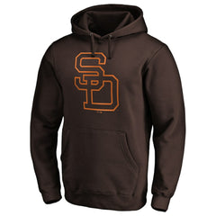 MLB San Diego Padres Cooperstown Collection Huntington Logo Fitted Pullover Hoodie