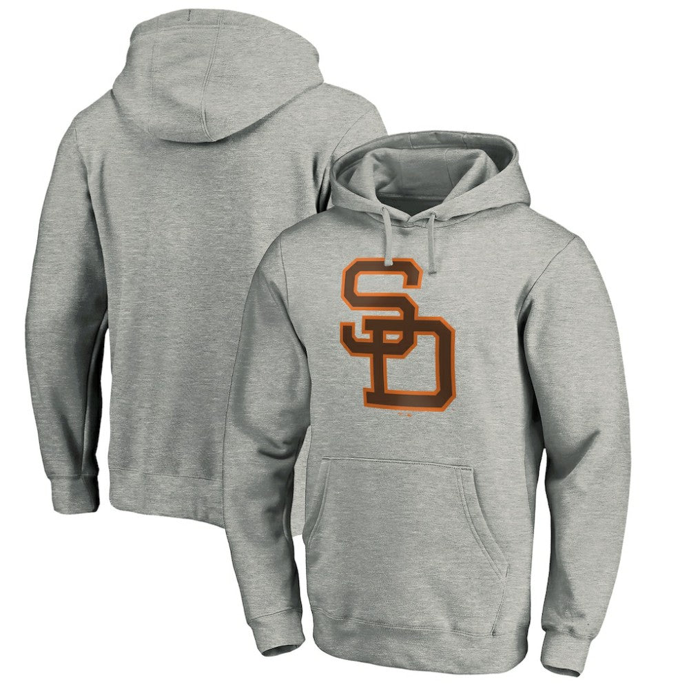 MLB San Diego Padres Cooperstown Collection Huntington Logo Fitted Pullover Hoodie