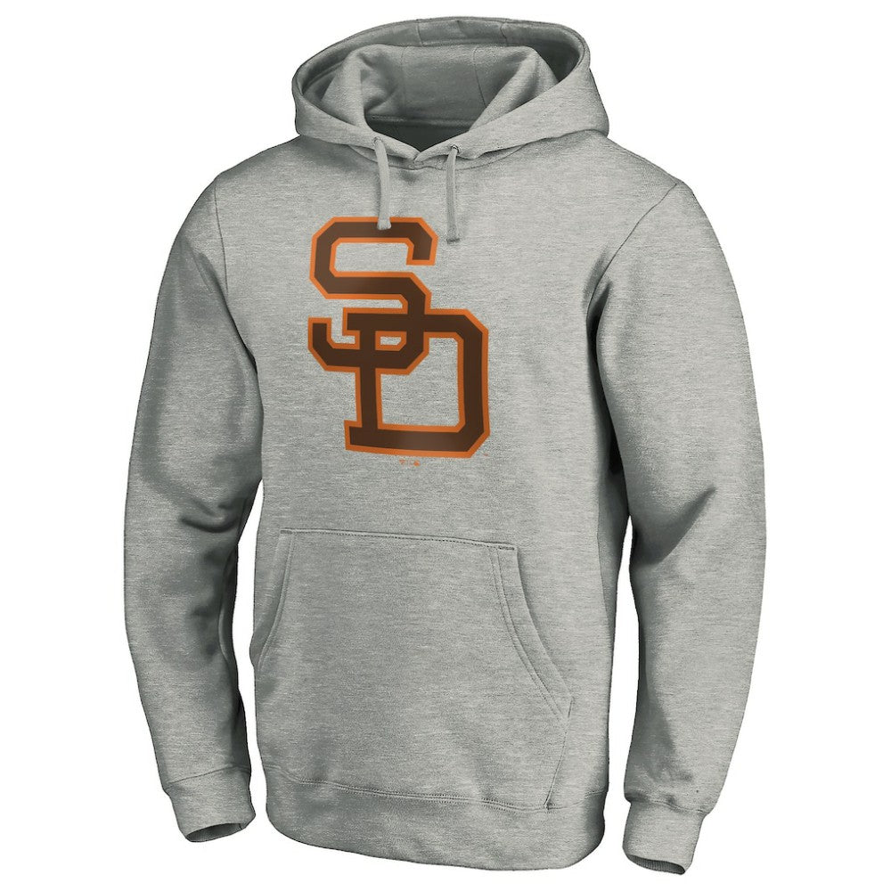 MLB San Diego Padres Cooperstown Collection Huntington Logo Fitted Pullover Hoodie