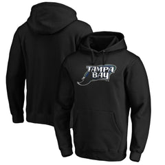 MLB Tampa Bay Rays Cooperstown Collection Huntington Logo Fitted Pullover Hoodie
