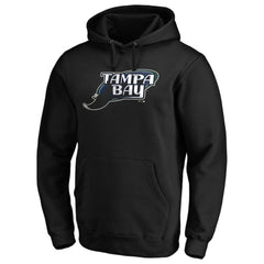 MLB Tampa Bay Rays Cooperstown Collection Huntington Logo Fitted Pullover Hoodie