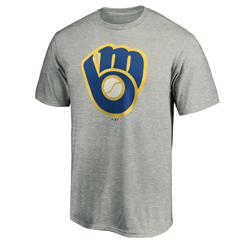 MLB Milwaukee Brewers Cooperstown Collection Huntington Logo T-Shirt