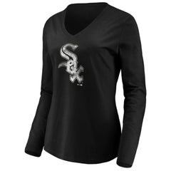 MLB Chicago White Sox Women's Core Distressed Team Long Sleeve T-Shirt