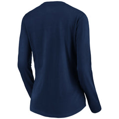 MLB Milwaukee Brewers Women's Core Distressed Team Long Sleeve T-Shirt