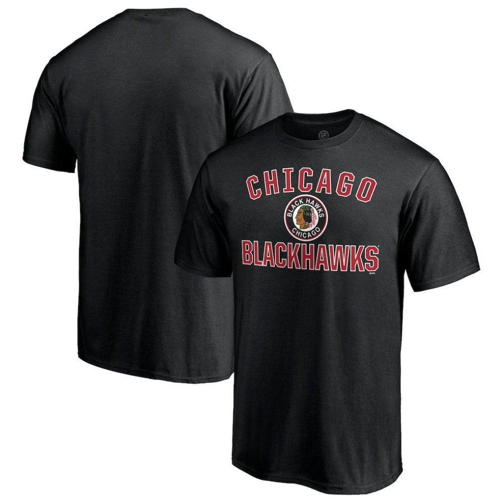 NHL Black Chicago Blackhawks Special Edition Victory Arch T-Shirt