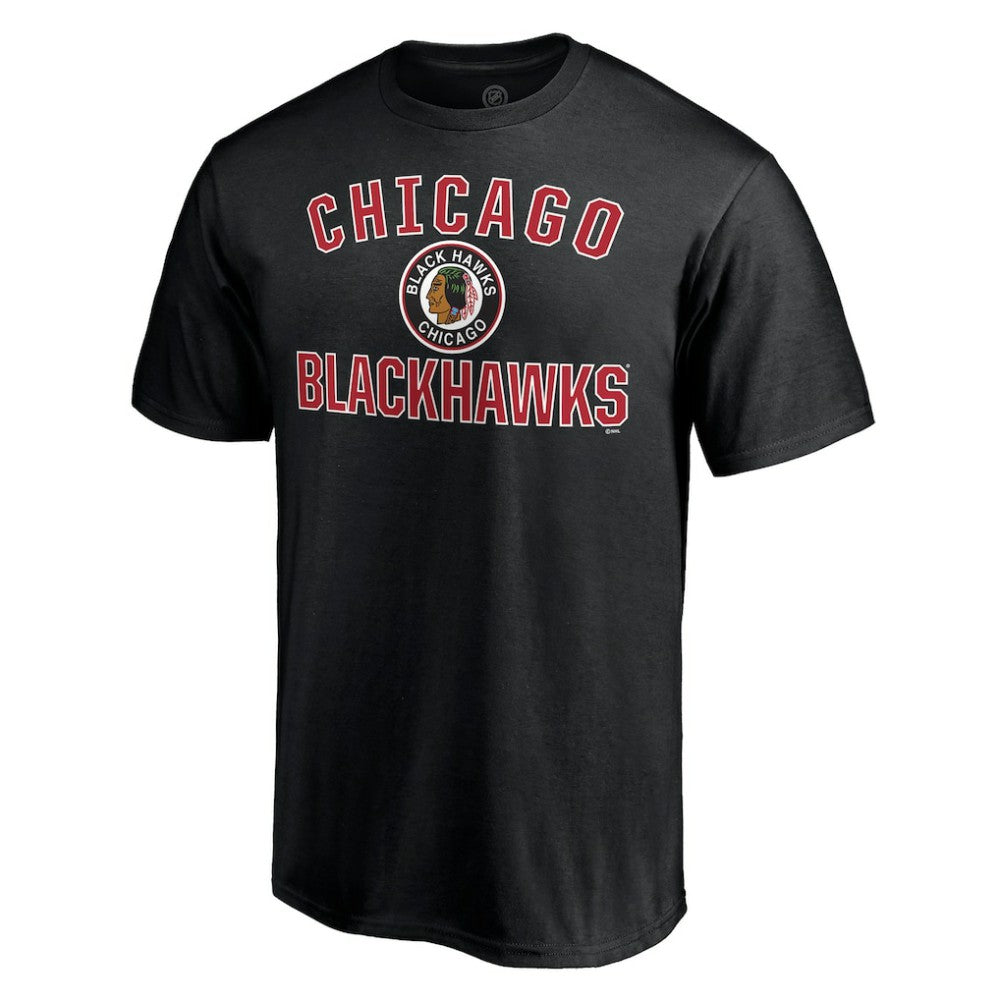 NHL Black Chicago Blackhawks Special Edition Victory Arch T-Shirt