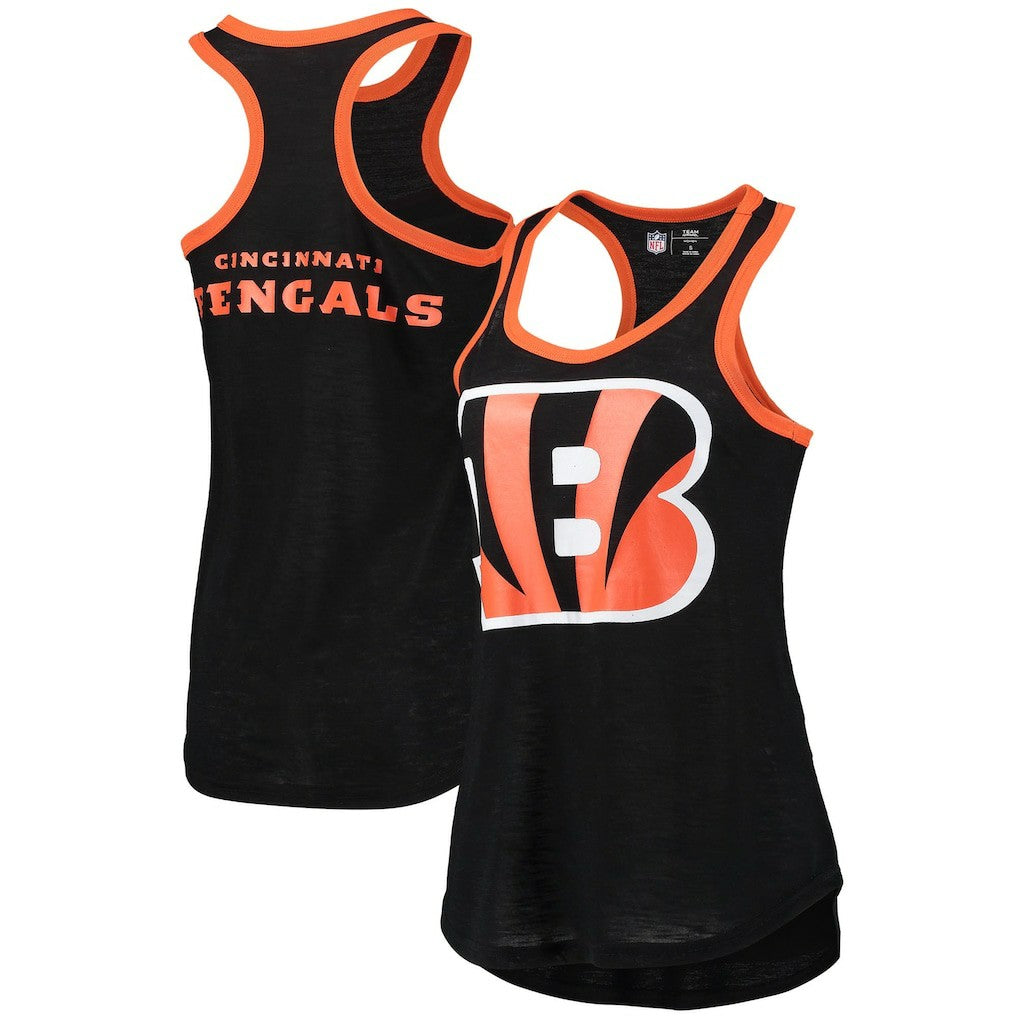G-III 4Her by Carl Banks Women's Tater Burnout Tank Top - Cincinnati Bengals