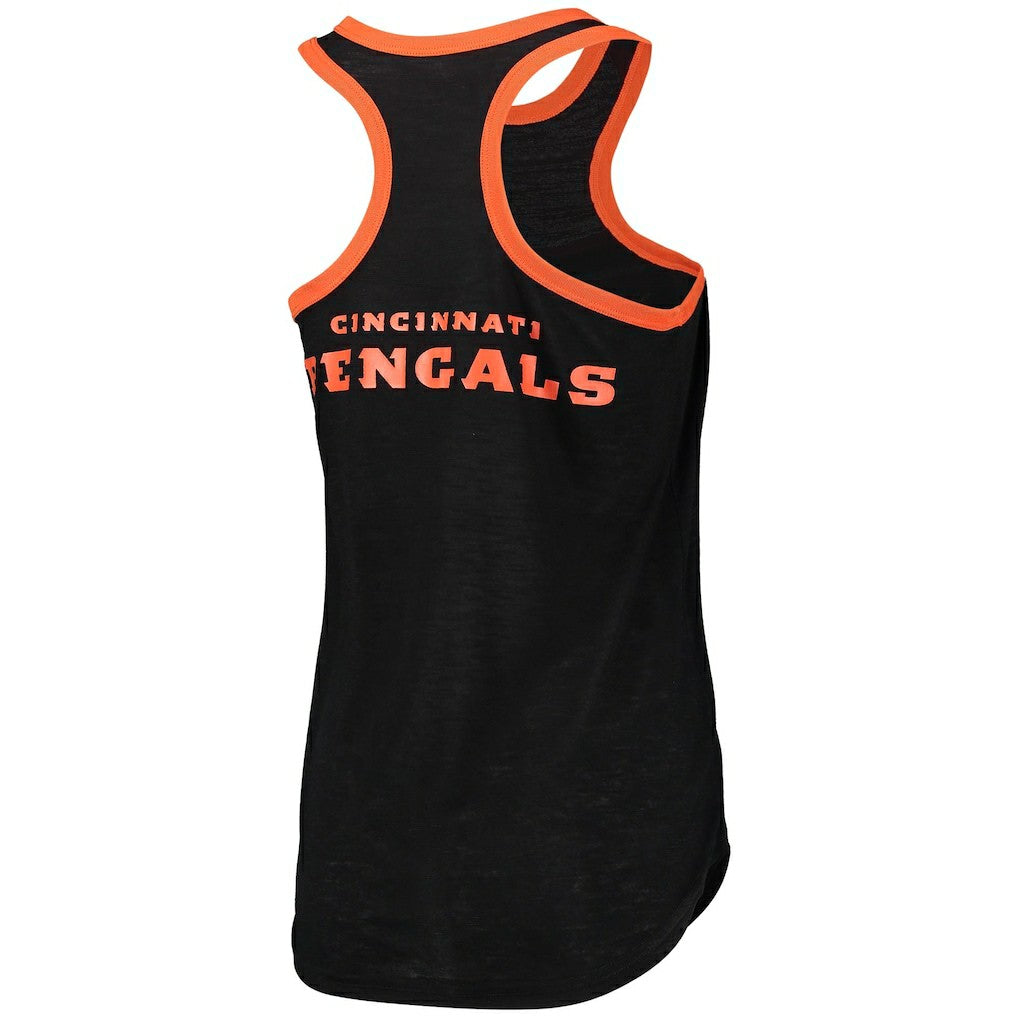 G-III 4Her by Carl Banks Women's Tater Burnout Tank Top - Cincinnati Bengals