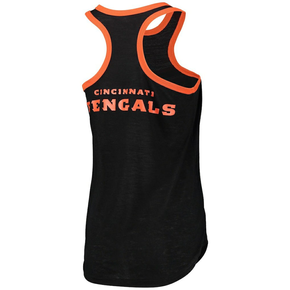 G-III 4Her by Carl Banks Women's Tater Burnout Tank Top - Cincinnati Bengals