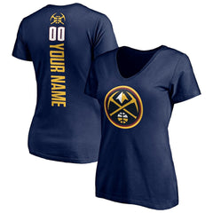 NBA Denver Nuggets Women's Playmaker Personalized Name & Number V-Neck T-Shirt sale
