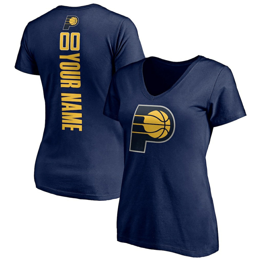 NBA Indiana Pacers Women's Playmaker Personalized Name & Number V-Neck T-Shirt