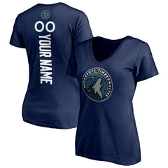NBA Minnesota Timberwolves Women's Playmaker Personalized Name & Number V-Neck T-Shirt