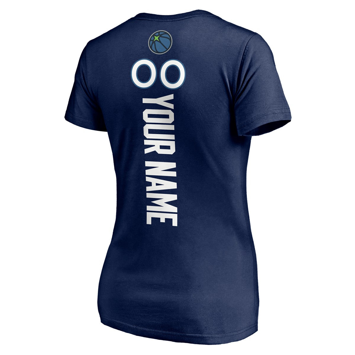 NBA Minnesota Timberwolves Women's Playmaker Personalized Name & Number V-Neck T-Shirt