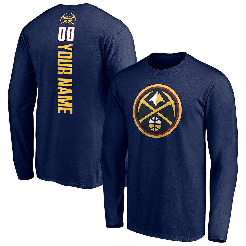 NBA Denver Nuggets Playmaker Personalized Name & Number Long Sleeve T-Shirt sale