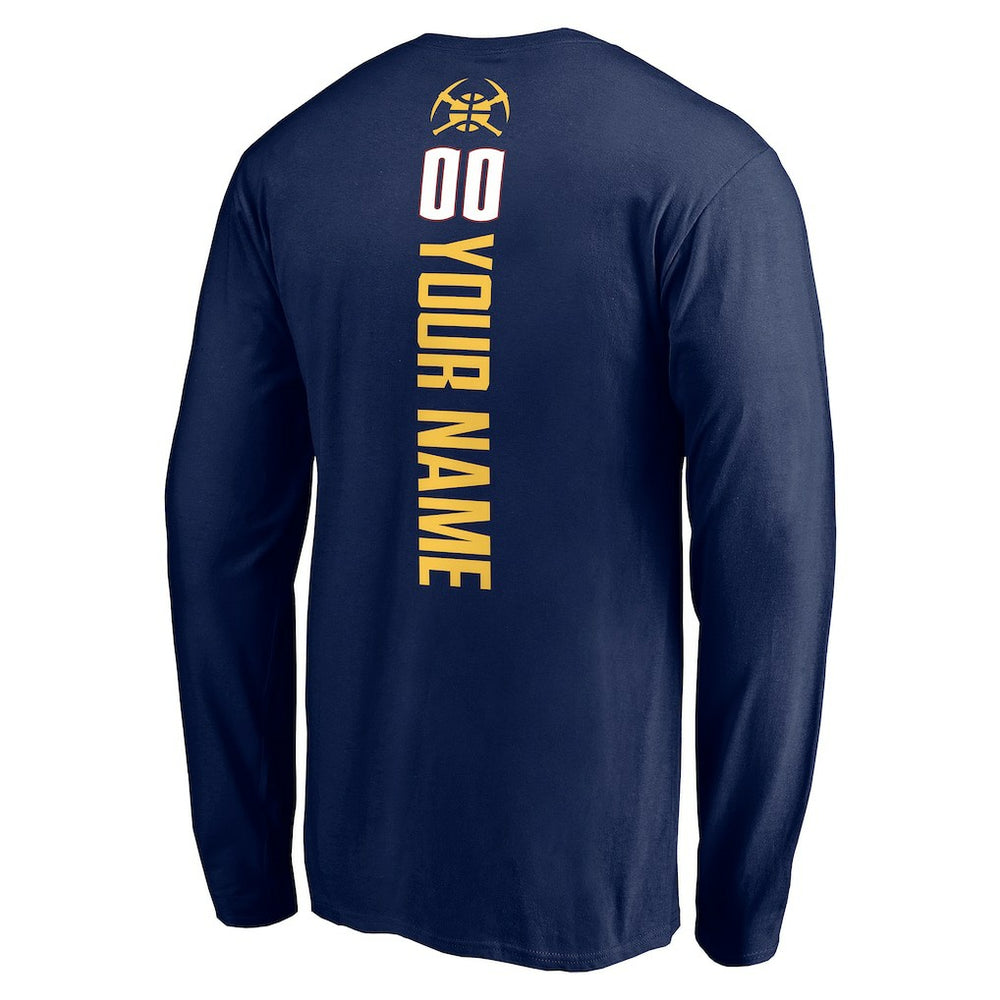 NBA Denver Nuggets Playmaker Personalized Name & Number Long Sleeve T-Shirt sale