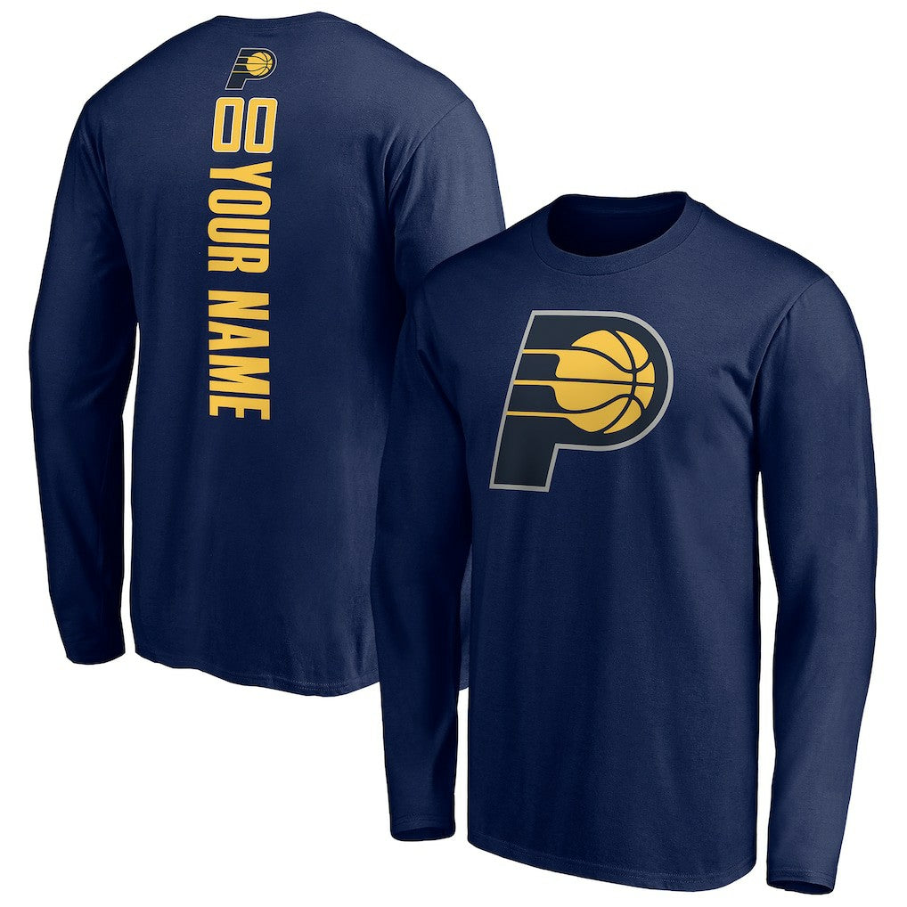 NBA Indiana Pacers Playmaker Personalized Name & Number Long Sleeve T-Shirt