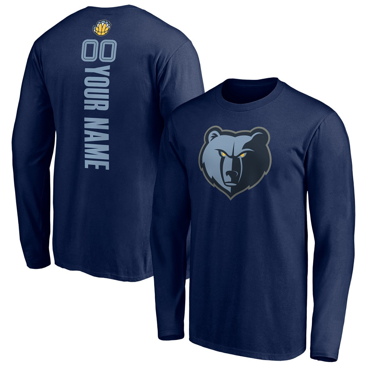 NBA Memphis Grizzlies Playmaker Personalized Name & Number Long Sleeve T-Shirt