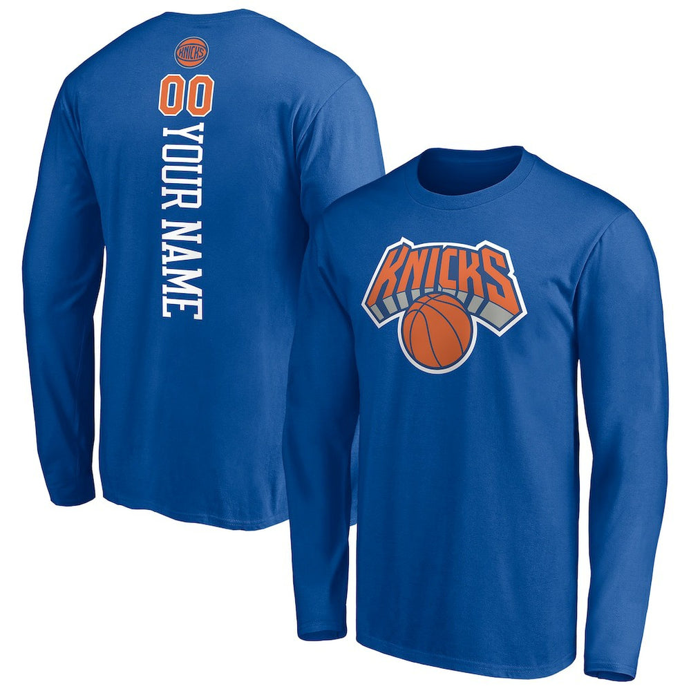 NBA New York Knicks Playmaker Personalized Name & Number Long Sleeve T-Shirt