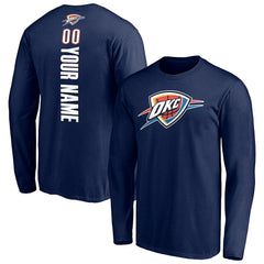 NBA Oklahoma City Thunder Playmaker Personalized Name & Number Long Sleeve T-Shirt