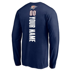 NBA Oklahoma City Thunder Playmaker Personalized Name & Number Long Sleeve T-Shirt