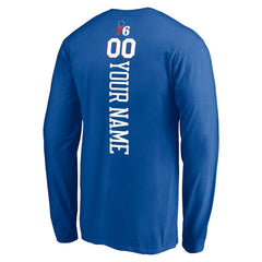 NBA Philadelphia 76ers Playmaker Personalized Name & Number Long Sleeve T-Shirt sale
